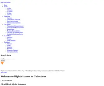 Digitalcollections.org.au(The Digital Access to Collections project) Screenshot