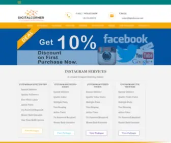 Digitalcorner.net(Pakistan Socialmedia Marketing services) Screenshot