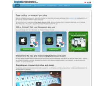 Digitalcrosswords.com(Free online crosswords puzzles) Screenshot