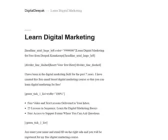 Digitaldeepak.net(Learn Digital Marketing) Screenshot