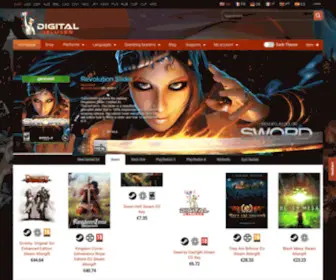 Digitaldeluxes.com(Digital Deluxes Video Game And Software Market) Screenshot