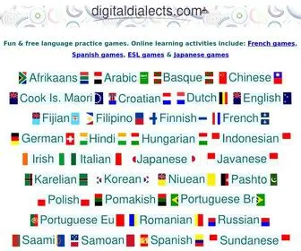 Digitaldialects.com(Online language learning games & activities) Screenshot