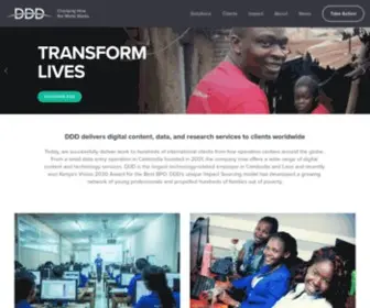 Digitaldividedata.com(Digital Divide Data (DDD)) Screenshot