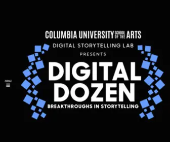 Digitaldozen.io(Columbia University School of the Arts' Digital Storytelling Lab honors the most innovative approaches to narrative from the past year) Screenshot