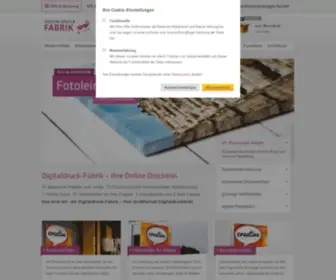Digitaldruck-Fabrik.de(Online-Druckerei: XXL Großformat Digitaldruck & Werbetechnik) Screenshot