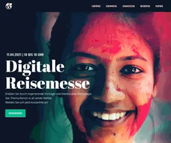 Digitale-Reisemesse.de(Zuhause Weltweit) Screenshot