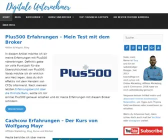 Digitale-Unternehmer.de(Erfolgreiches Online Business aufbauen) Screenshot