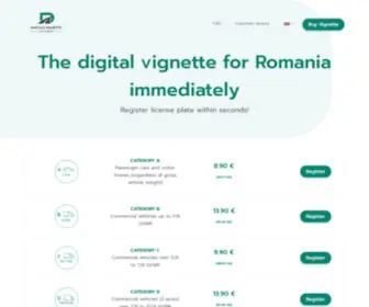 Digitale-Vignette-Online.ro(Digitale Vignette Online) Screenshot