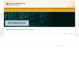 Digitaleducation.net(Digital Information Systems and Technologies) Screenshot