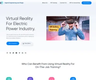 Digitalengineeringmagic.com(VR Training For Electric Power Industry) Screenshot