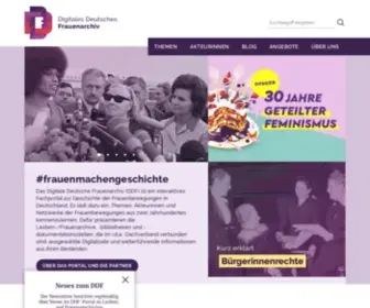 Digitales-Deutsches-Frauenarchiv.de(Digitales Deutsches Frauenarchiv) Screenshot