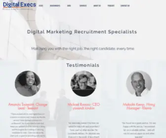 Digitalexecs.com(Digital Recruitment Agency) Screenshot