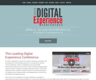 Digitalexperienceconference.com(Digital Experience ConferenceThe Digital and Customer Experience Event) Screenshot