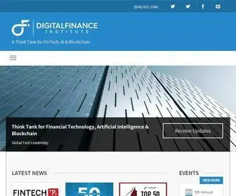 Digitalfinanceinstitute.org(A Think Tank for FinTech) Screenshot