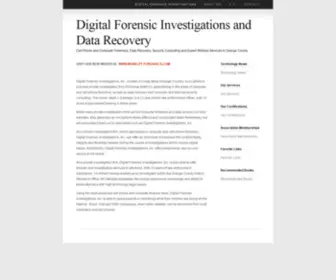 Digitalforensicinv.com(Digital Forensic Investigations and Data Recovery) Screenshot