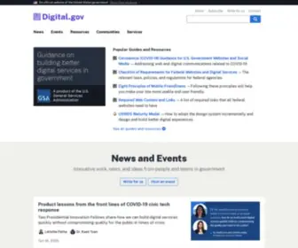 Digitalgov.gov(Guidance on building better digital services in government) Screenshot