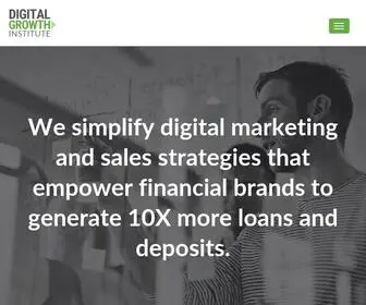 Digitalgrowth.com(Digital Marketing and Sales Strategy for Financial Institutions) Screenshot