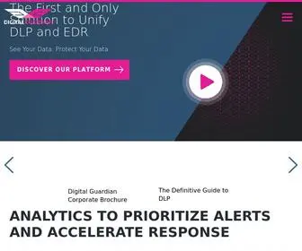 Digitalguardian.com(Enterprise IP & DLP Software) Screenshot