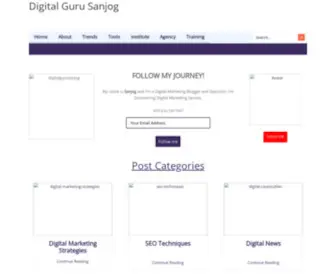 Digitalgurusanjog.com(Digital Marketing Blogs By DigitalGuruSanjog) Screenshot