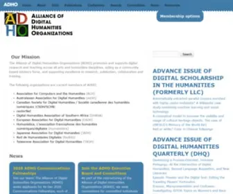 Digitalhumanities.org(Our Mission) Screenshot