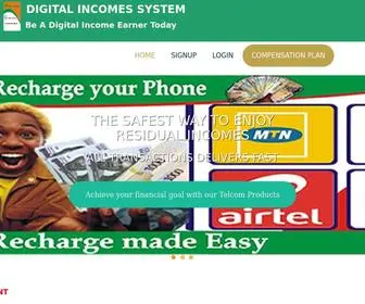 Digitalincomes.net(Digital Incomes System enables you to earn Inc) Screenshot