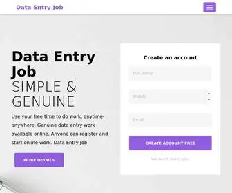 Digitalindiajob.com(Data Entry Job) Screenshot