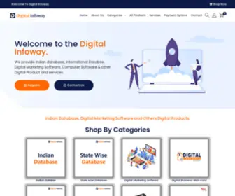 Digitalinfoway.com(Indian Database & Digital Marketing Software) Screenshot