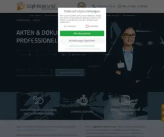 Digitalisierung-Service.de(Akten scannen) Screenshot