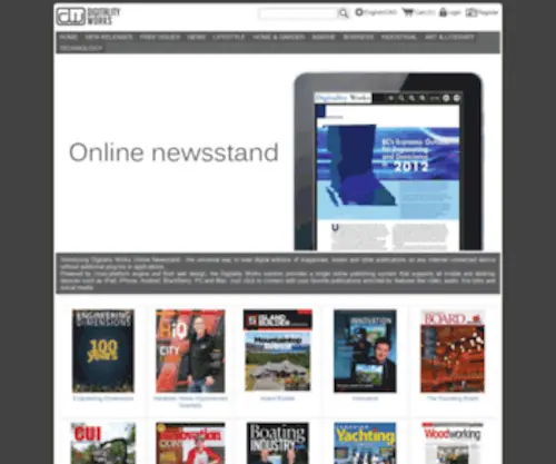 Digitalityworks.com(Digitality Works Online Newsstand) Screenshot