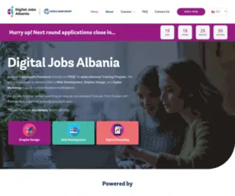 Digitaljobsalbania.com(Digital Jobs Albania) Screenshot