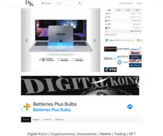 Digitalkoinz.com(Digital Koinz) Screenshot