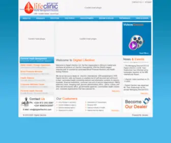 Digitallifeclinic.com(Digital blood pressure monitor manufacturers virginia usa) Screenshot