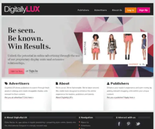 Digitallylux.com(Where digital savants cohabitate with luxury brands) Screenshot
