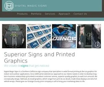 Digitalmagicsigns.com(We offer a wide variety of print and design products. Some services we provide are) Screenshot