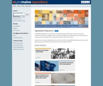Digitalmaine.com(DigitalMaine Repository) Screenshot