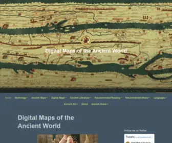 DigitalmapsoftheancientWorld.com(Mapping the Ancient World little by little) Screenshot