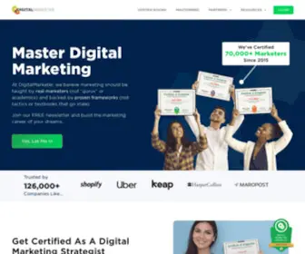 Digitalmarketer.com(Marketing Tools & Training) Screenshot