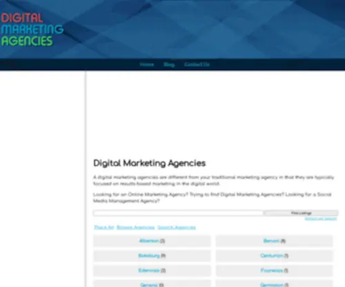 Digitalmarketingagencies.co.za(Digital Marketing Agencies) Screenshot