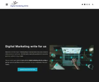 Digitalmarketingwrite.com(Best Digital Marketing write for us Blog with High Traffic) Screenshot