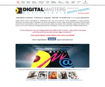 Digitalmasters.com.au(Digital photo printing on fine art paper) Screenshot