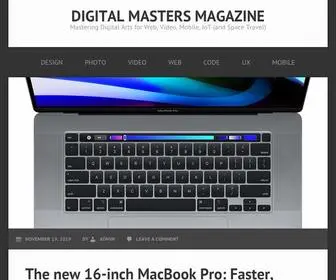 Digitalmastersmag.com(Mastering Digital Arts for Web) Screenshot