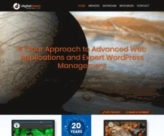 Digitalmoondesign.com(Full service web design and web application development in north jersey and NJ) Screenshot