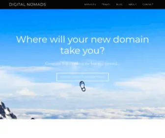 Digitalnomads.com(Domain Name Brokers and Web Developers) Screenshot