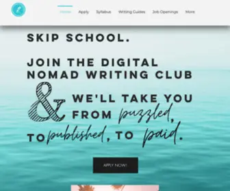 Digitalnomadwriting.club(The Digital Nomad Writing Club) Screenshot