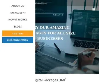 Digitalpackages360.com(Digital Marketing & Web Development) Screenshot