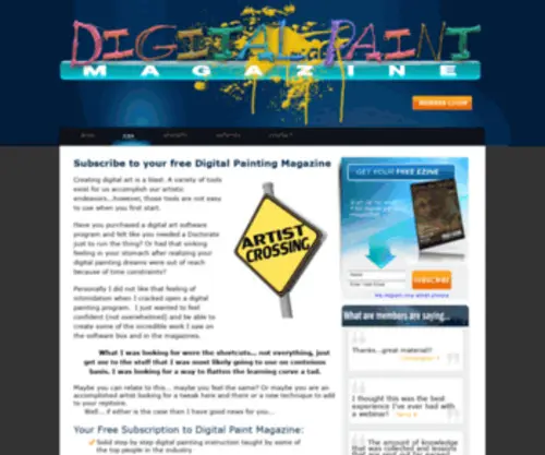 Digitalpaintmagazine.com(Digital Paint Magazine) Screenshot