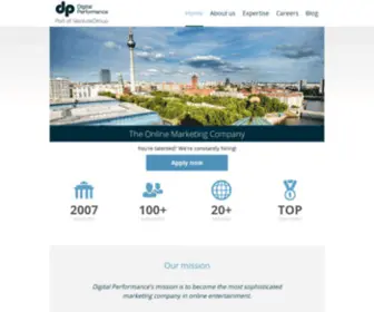 Digitalperformance.de(Digital Performance GmbH) Screenshot
