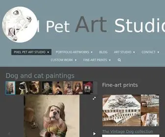 Digitalpetart.com(Pixel Pet Art Studio digital dog paintings) Screenshot