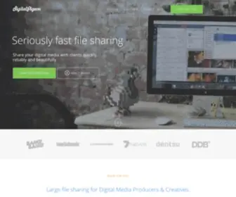 Digitalpigeon.com(Large Digital File Delivery) Screenshot