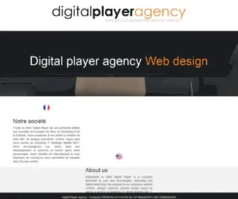 Digitalplayer.agency(Notre agence vous accompagne dans tous vos besoin lié au monde du digital) Screenshot